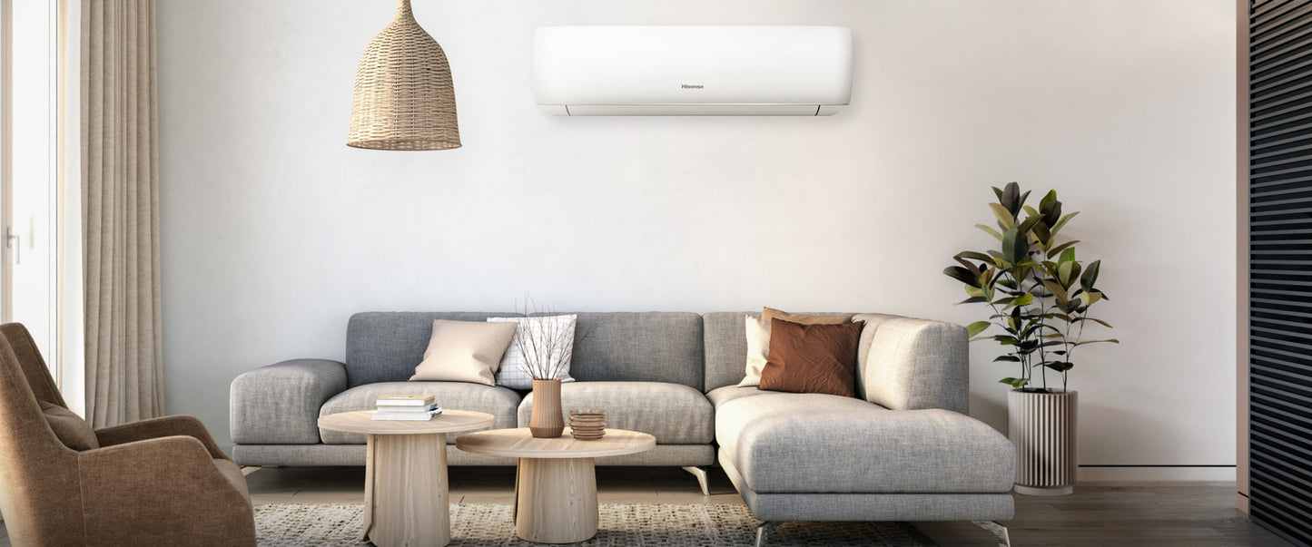 Hisense 2.5kW Cool 3.1kW Heat Reverse Cycle Indoor/Outdoor Air Conditioning Unit - WIFI Enabled